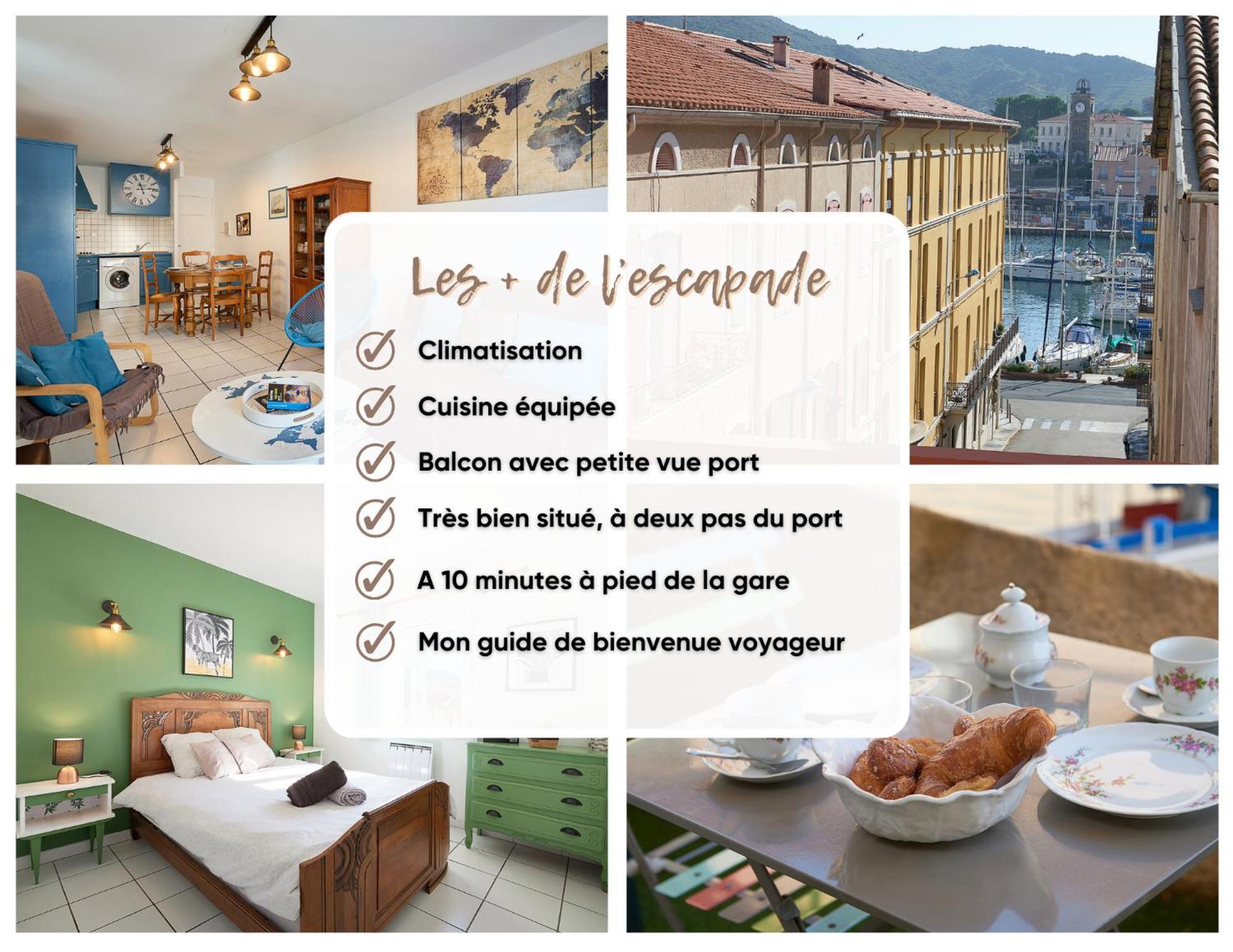 Apartament L'Escapade, Port A 200M, Climatisation Et Balcon Port Vendres Zewnętrze zdjęcie